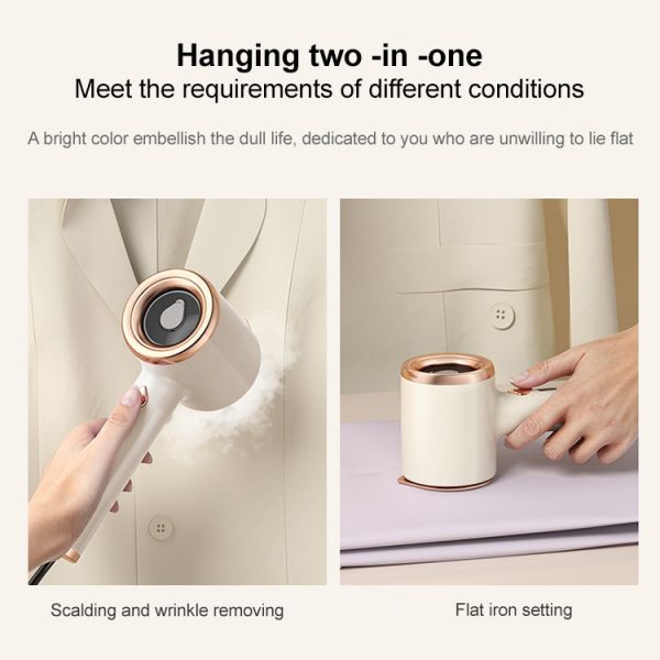 GT-01 33W Handheld Garment Steamer Electric Iron, US Plug(Beige White) - Image 5