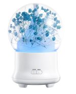 ML-824 100ML Gypsophila Flowers Aromatherapy Diffuser Air Humidifier with Colorful LED Light for Office / Home(Blue) - Image 2