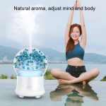 ML-824 100ML Gypsophila Flowers Aromatherapy Diffuser Air Humidifier with Colorful LED Light for Office / Home(Blue) - Image 5