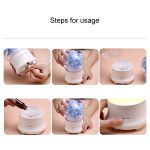 ML-824 100ML Gypsophila Flowers Aromatherapy Diffuser Air Humidifier with Colorful LED Light for Office / Home(Blue) - Image 8