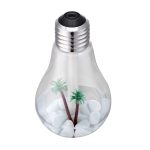 400ML Colorful Light Portable Bulb Shape Aromatherapy Air Purifier Humidifier for Home / Office / Car(Silver) - Image 2