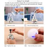 400ML Colorful Light Portable Bulb Shape Aromatherapy Air Purifier Humidifier for Home / Office / Car(Silver) - Image 12