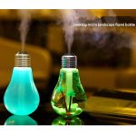 400ML Colorful Light Portable Bulb Shape Aromatherapy Air Purifier Humidifier for Home / Office / Car(Silver) - Image 15