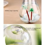 400ML Colorful Light Portable Bulb Shape Aromatherapy Air Purifier Humidifier for Home / Office / Car(Silver) - Image 5