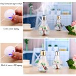 400ML Colorful Light Portable Bulb Shape Aromatherapy Air Purifier Humidifier for Home / Office / Car(Silver) - Image 9