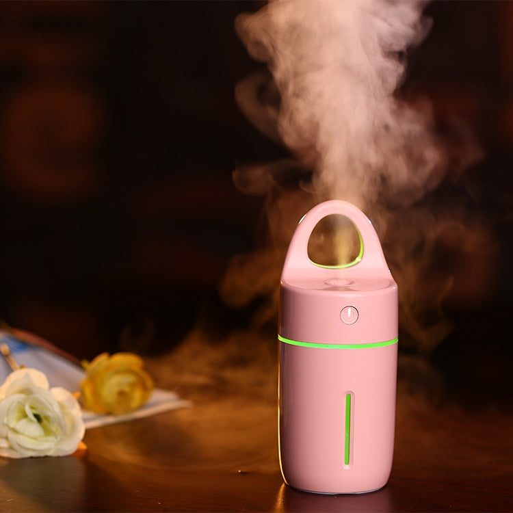 HC2367F_2 1.5W - 2W 175ml Mini Portable USB Negative Ions Humidifier Beauty and Water Supplement Instrument with Colorful LED Light(Pink) - Image 3