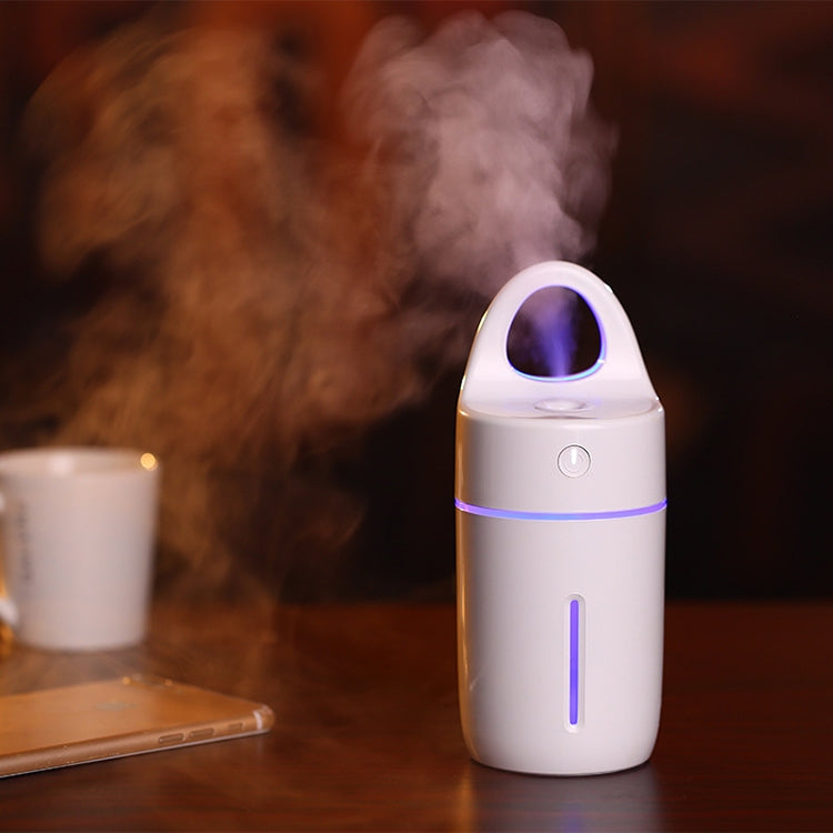 HC2367W_2 1.5W - 2W 175ml Mini Portable USB Negative Ions Humidifier Beauty and Water Supplement Instrument with Colorful LED Light(White) - Image 3