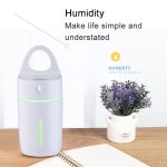 1.5W - 2W 175ml Mini Portable USB Negative Ions Humidifier Beauty and Water Supplement Instrument with Colorful LED Light(White) - Image 5