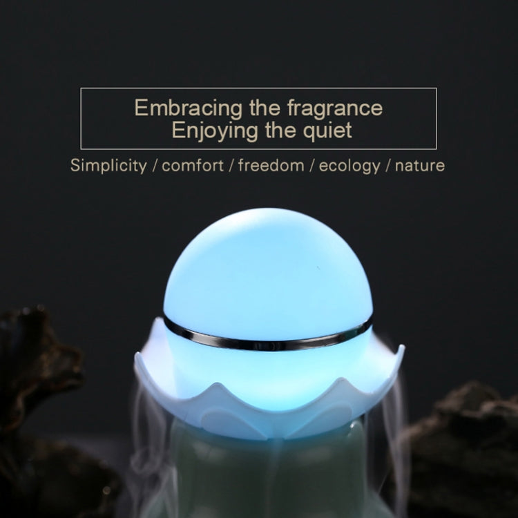 HC3383MG_6 4W USB Charging Night Luminescent Pearl Ultrasonic Aromatherapy Humidifier with LED Colorful Light for Home / Office, Water Tank Capacity: 95ml, DC 5V(Mint Green) - Image 7