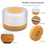 T700 Remote Control Wood Pattern Air Humidifier Automatic Alcohol Sprayer Essential Oil Diffuser Ultrasonic Mist Maker Ultrasonic Aroma Diffuser Atomizer Color LED, Capacity: 700ml, DC 24V, US Plug - Image 3