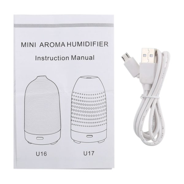 5W Bulb Shape Mini Humidifier with Colorful Light, Capacity: 50ml, DC 5V(White) - Image 6
