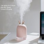 3life-318 2W Cute Rabbit USB Mini Humidifier Diffuser Aroma Mist Nebulizer with LED Night Light for Office, Home Bedroom, Capacity: 220ml, DC 5V - Image 3