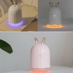 3life-318 2W Cute Rabbit USB Mini Humidifier Diffuser Aroma Mist Nebulizer with LED Night Light for Office, Home Bedroom, Capacity: 220ml, DC 5V - Image 6