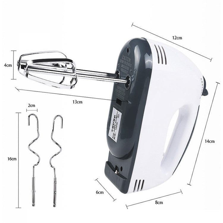 HC5807_2 KN007364 100W Household Seven-speed Adjustable Handheld Electric Egg Beater, EU Plug - Image 3