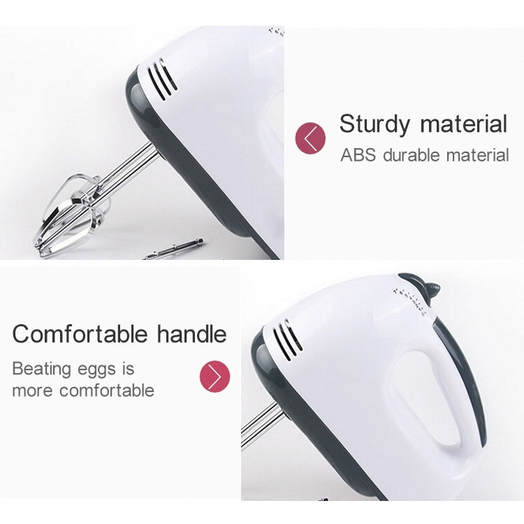 HC5807_3 KN007364 100W Household Seven-speed Adjustable Handheld Electric Egg Beater, EU Plug - Image 4