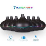W350 14W 300ML Wood Grain Aromatherapy Air Purifier Humidifier with LED Light for Office / Home Room(Coffee) - Image 4