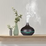 W350 14W 300ML Wood Grain Aromatherapy Air Purifier Humidifier with LED Light for Office / Home Room(Coffee) - Image 8