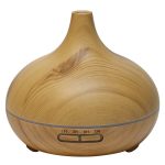 W350 14W 300ML Wood Grain Aromatherapy Air Purifier Humidifier with LED Light for Office / Home Room(Brown) - Image 2