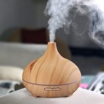 W350 14W 300ML Wood Grain Aromatherapy Air Purifier Humidifier with LED Light for Office / Home Room(Brown) - Image 8