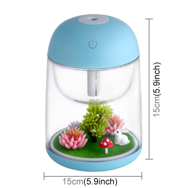 HC6739L_1 Imycoo WT602 2W Portable Mini Micro Landscape Design USB Charge Aromatherapy Air Humidifier with LED Colorful Light, Water Tank Capacity: 180ml, DC 5V(Blue) - Image 2