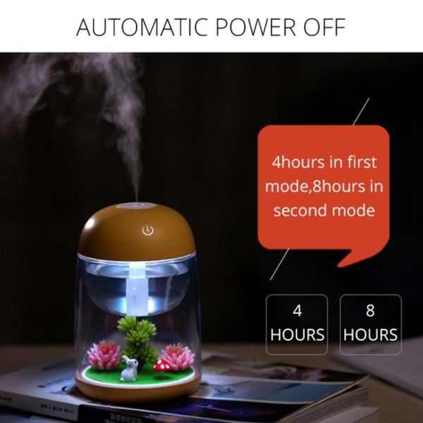 Imycoo WT602 2W Portable Mini Micro Landscape Design USB Charge Aromatherapy Air Humidifier with LED Colorful Light, Water Tank Capacity: 180ml, DC 5V(Blue) - Image 8