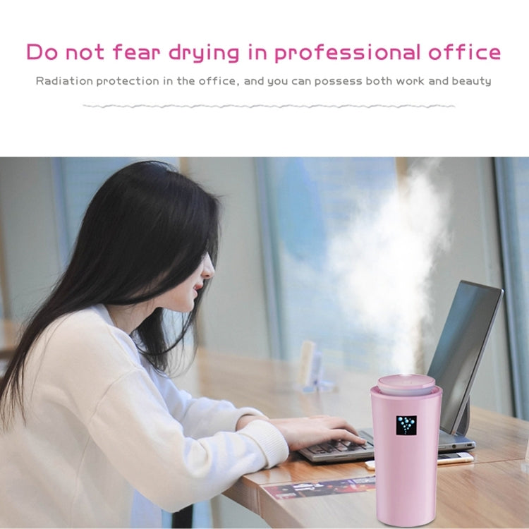 HC7560F_10 Small-3 2W Humidifier Moisture Meter Moisturizing Instrument with LED Night Light, Water Tank Capacity: 260ml(Pink) - Image 11