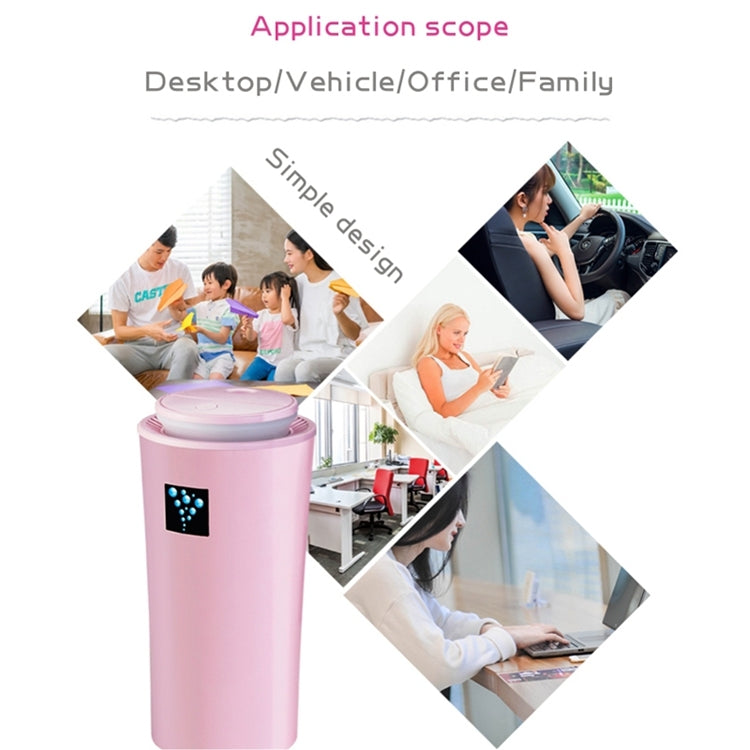 HC7560F_11 Small-3 2W Humidifier Moisture Meter Moisturizing Instrument with LED Night Light, Water Tank Capacity: 260ml(Pink) - Image 12