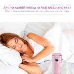 Small-3 2W Humidifier Moisture Meter Moisturizing Instrument with LED Night Light, Water Tank Capacity: 260ml(Pink) - Image 10