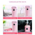 Small-3 2W Humidifier Moisture Meter Moisturizing Instrument with LED Night Light, Water Tank Capacity: 260ml(Blue) - Image 13