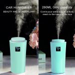 Small-3 2W Humidifier Moisture Meter Moisturizing Instrument with LED Night Light, Water Tank Capacity: 260ml(Blue) - Image 7