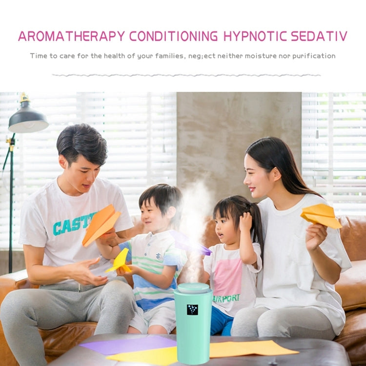 HC7560L_8 Small-3 2W Humidifier Moisture Meter Moisturizing Instrument with LED Night Light, Water Tank Capacity: 260ml(Blue) - Image 9