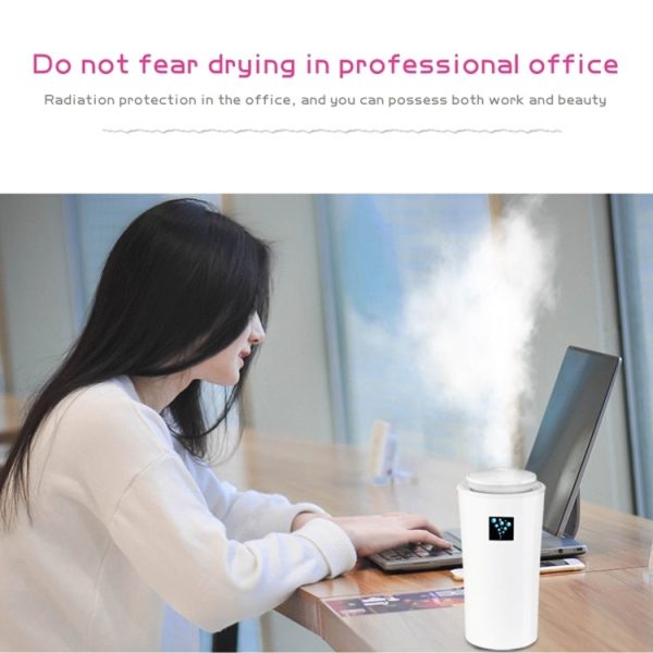 Small-3 2W Humidifier Moisture Meter Moisturizing Instrument with LED Night Light, Water Tank Capacity: 260ml(White) - Image 11