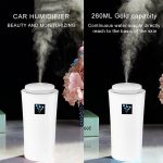 Small-3 2W Humidifier Moisture Meter Moisturizing Instrument with LED Night Light, Water Tank Capacity: 260ml(White) - Image 7