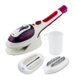 Multifunction Household Handheld Steamer Travel Portable Hand - Held Steam Hanging Hot Machine Ceramic Bottom with Flannelette Brush & Hair Brush & Measuring Cup,US Plug(Purple) - Image 2