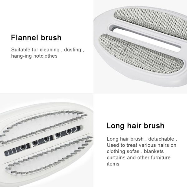 Multifunction Household Handheld Steamer Travel Portable Hand - Held Steam Hanging Hot Machine Ceramic Bottom with Flannelette Brush & Hair Brush & Measuring Cup,EU Plug(Blue) - Image 7
