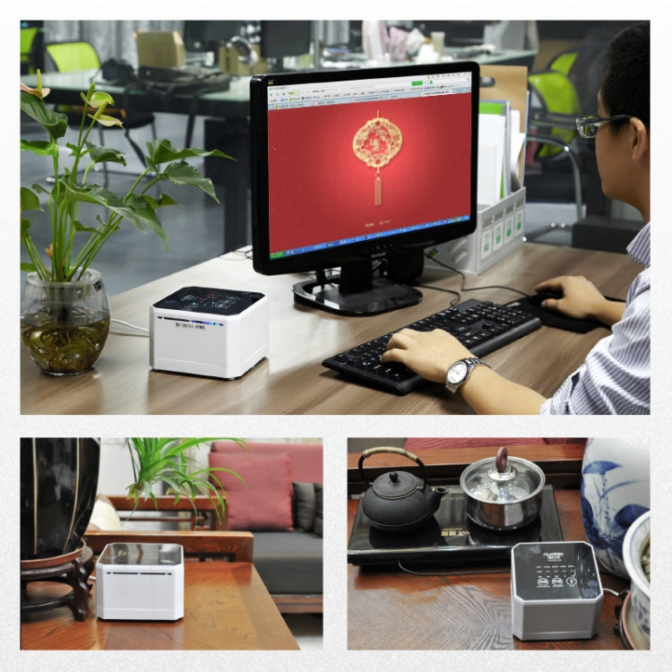 HC9242Z_12 Nobico J008 Air Purifier Home Desktop Negative Ion Mini Purifier(Brown) - Image 13