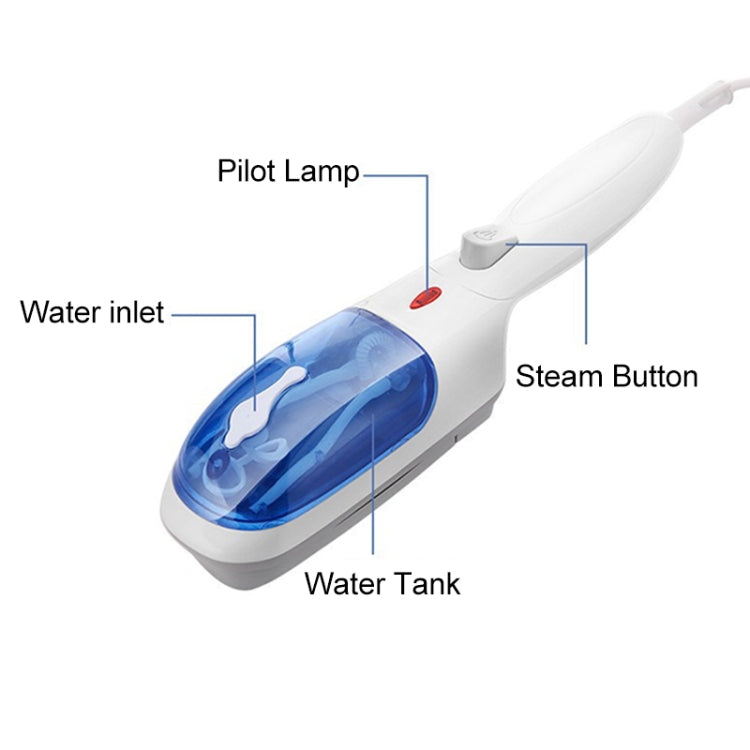 HC9515_5 JK-2106 800W Household Travel Handheld Hang Hot Machine Mini Portable Steam Brush Ironer, US Plug - Image 6