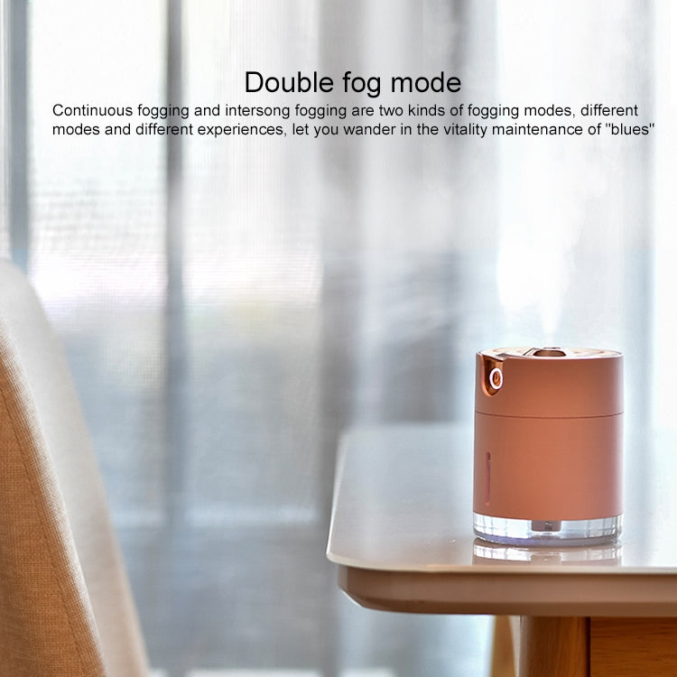 HC9541F_10 WT-H16 USB Charging Water Pattern Atomizing Humidifier with Colorful Night Lights, Water Tank Capacity: 300mL (Pink) - Image 11