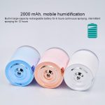 WT-H16 USB Charging Water Pattern Atomizing Humidifier with Colorful Night Lights, Water Tank Capacity: 300mL (Pink) - Image 7