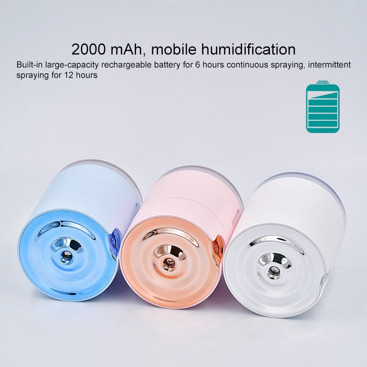HC9541F_6 WT-H16 USB Charging Water Pattern Atomizing Humidifier with Colorful Night Lights, Water Tank Capacity: 300mL (Pink) - Image 7