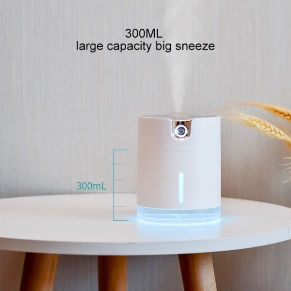 WT-H16 USB Charging Water Pattern Atomizing Humidifier with Colorful Night Lights, Water Tank Capacity: 300mL (Pink) - Image 9