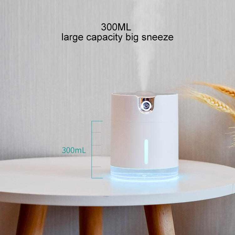 HC9541F_8 WT-H16 USB Charging Water Pattern Atomizing Humidifier with Colorful Night Lights, Water Tank Capacity: 300mL (Pink) - Image 9