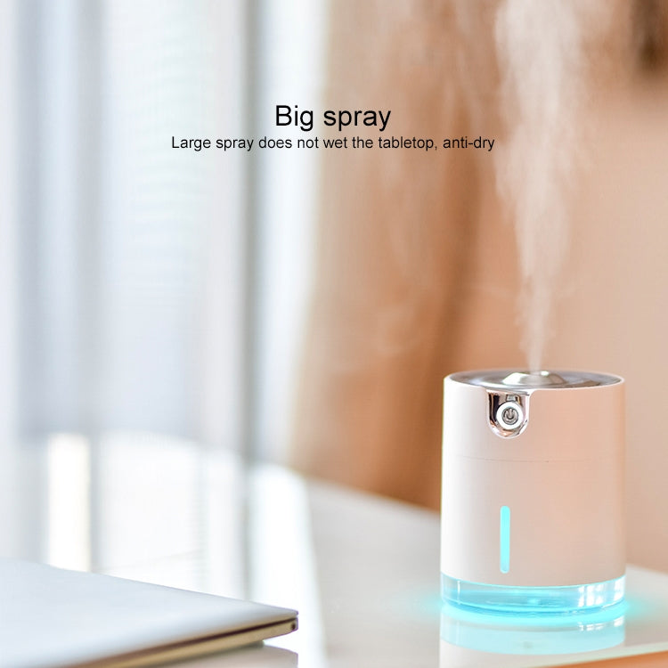 HC9541F_9 WT-H16 USB Charging Water Pattern Atomizing Humidifier with Colorful Night Lights, Water Tank Capacity: 300mL (Pink) - Image 10