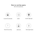 WT-H16 USB Charging Water Pattern Atomizing Humidifier with Colorful Night Lights, Water Tank Capacity: 300mL (White) - Image 6