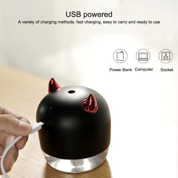 WT-H21 Angel Atomizing Humidifier with Colorful Night Lights, Water Tank Capacity: 200mL(White) - Image 8