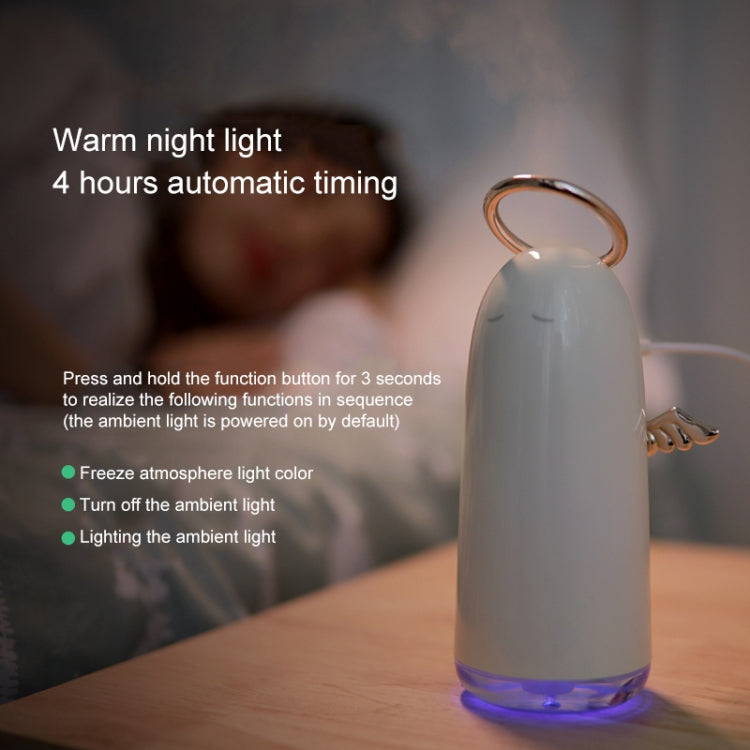 HC9544S_15 TSHM0 Mini Angel Atomizing Humidifier with Colorful Night Lights, Water Tank Capacity: 230mL (Silver) - Image 16