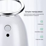 TSHM0 Mini Angel Atomizing Humidifier with Colorful Night Lights, Water Tank Capacity: 230mL (Silver) - Image 5