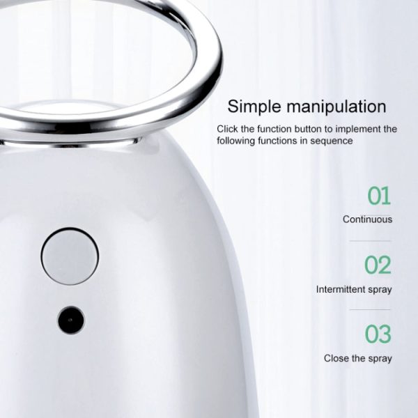 TSHM0 Mini Angel Atomizing Humidifier with Colorful Night Lights, Water Tank Capacity: 230mL (Silver) - Image 5