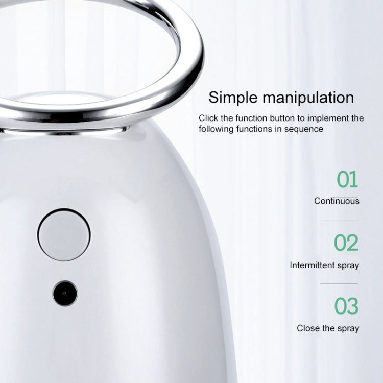 HC9544S_4 TSHM0 Mini Angel Atomizing Humidifier with Colorful Night Lights, Water Tank Capacity: 230mL (Silver) - Image 5