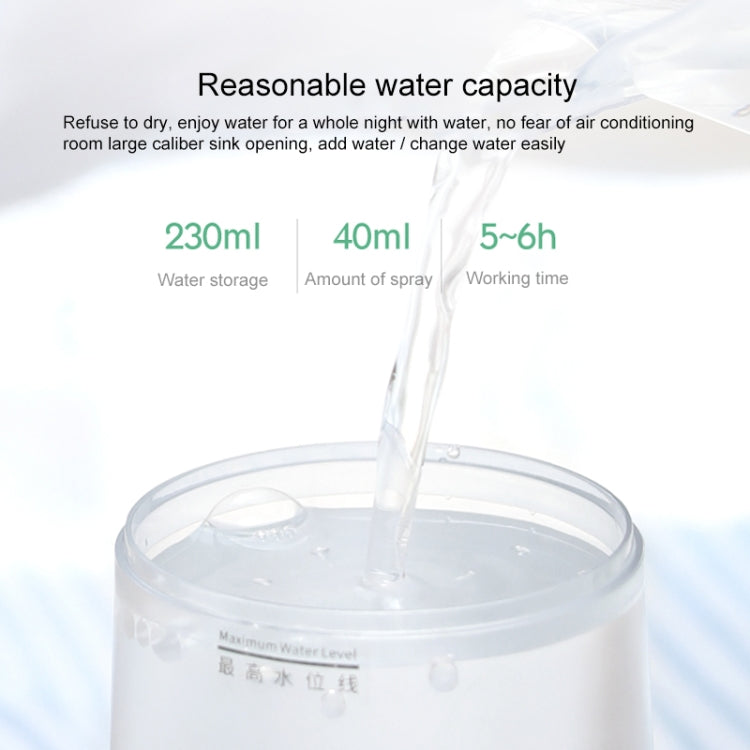 HC9544S_5 TSHM0 Mini Angel Atomizing Humidifier with Colorful Night Lights, Water Tank Capacity: 230mL (Silver) - Image 6